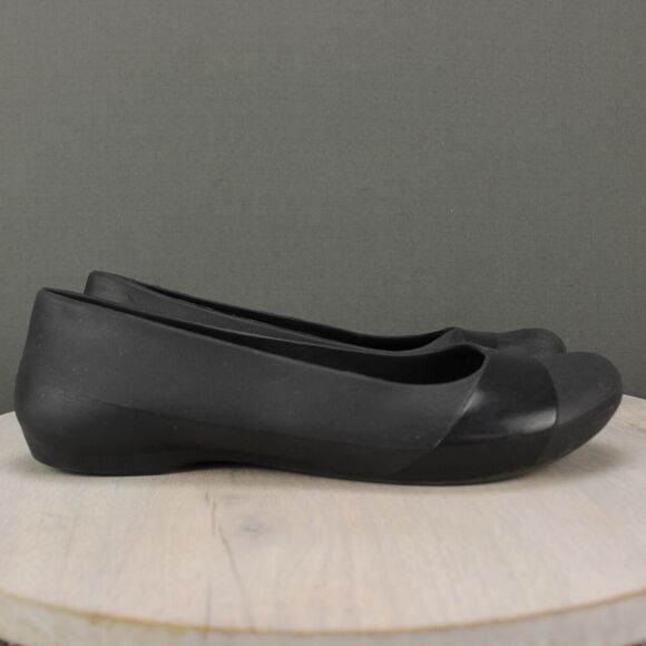 CROCS Shoes - Crocs Ballet Flats Slip On Comfort Womens 9 Black Shoes